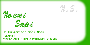 noemi sapi business card